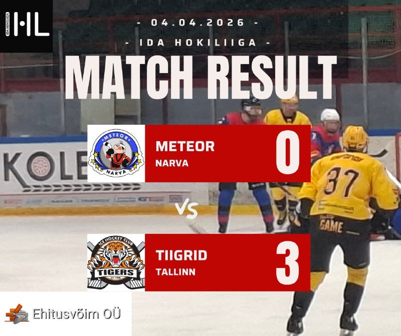HK METEOR – TALLINNA TIIGRID 0:3